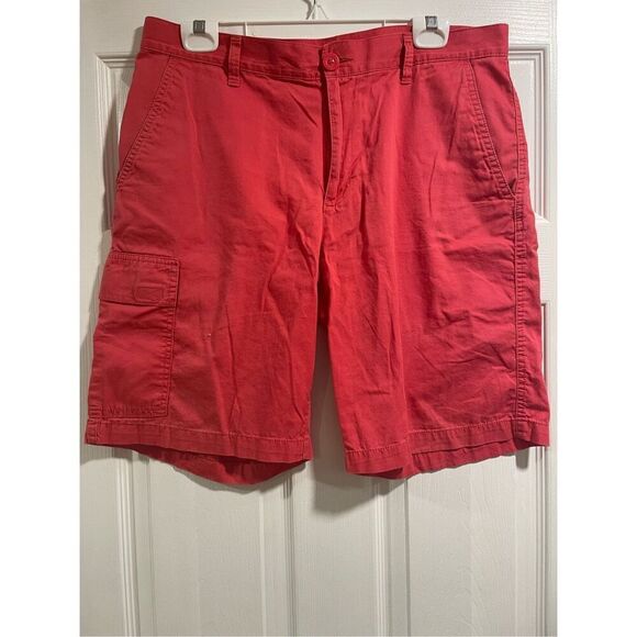 Columbia Mens coral Regular Fit Cargo Shorts Size 34 - Picture 1 of 5